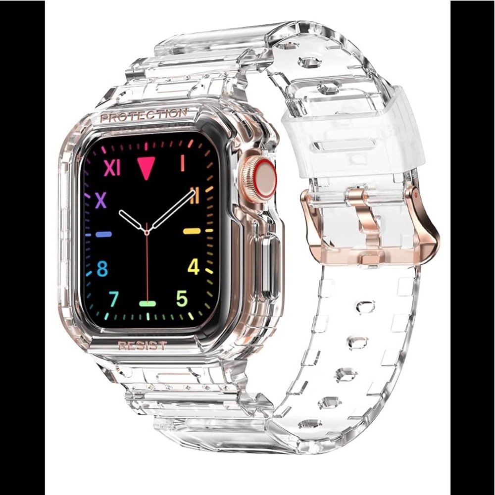 Compatible for Apple Watch Clear Band 40mm 38mm